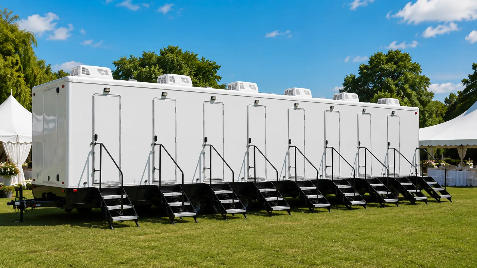 8 Stall Restroom Trailer in Santa Rosa, CA
